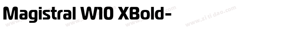 Magistral W10 XBold字体转换